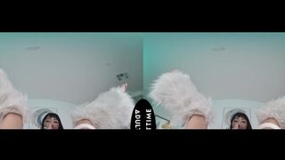 Up close VR: 'Petite Marica Hase gets intimate with Parker Ambrose on her clit'