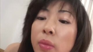 Raucous Asian MILFs ravage erect cocks and squirt cum everywhere
