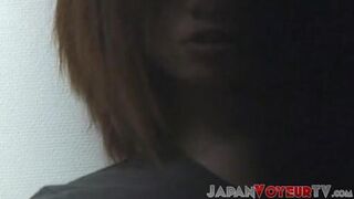 Sexy Japanese girl selfpleases alone