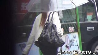 Four Explicit Japanese Babes Public Pissing Compilation