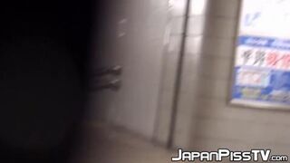 Obscene Japanese Babes Piss Publicly For Voyeur's Joy