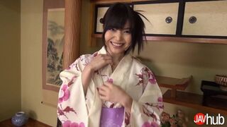 JAVHUB Shino Aoi sucks a cock in a kimono