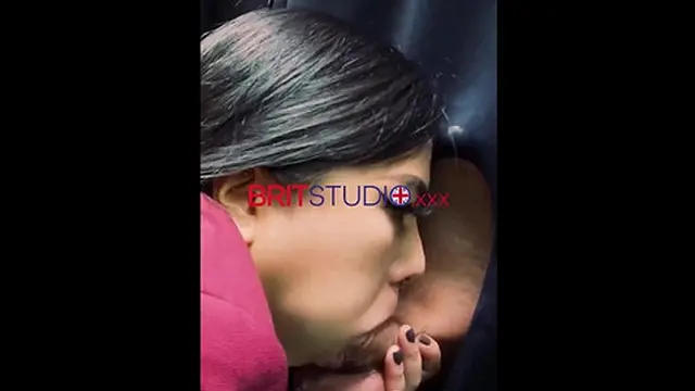 Teenager kneels at the gloryhole &mdash;  offering her innocence for pleasure