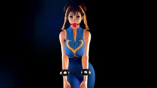Chun-Li Tied Up and Pleasing