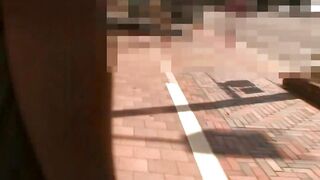 A Student from Osaka, Japan is approached as she heads home.