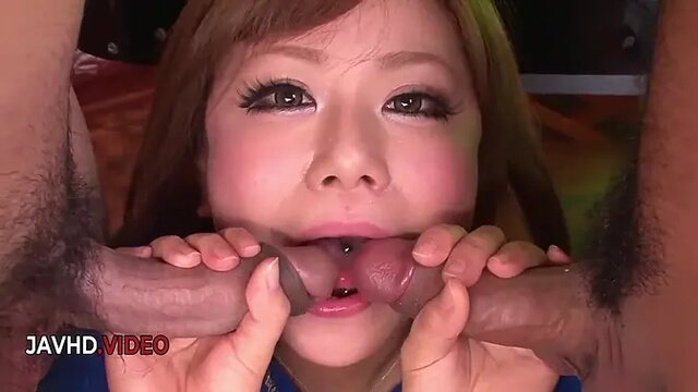 Kinky Japanese Beauty Cocoa Ayane Gives Blow Jobs And Gets Fucked In Threesome